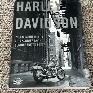 Harley-Davidson Black and White Motorcycle 2001 Parts Catalog